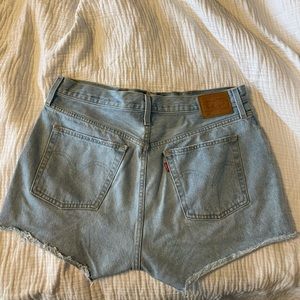 Lightly worn Levi’s 501 jean shorts